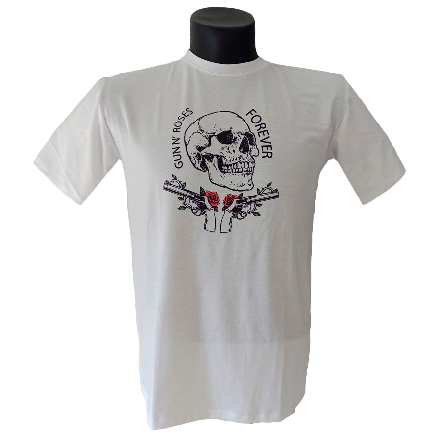 Camiseta hombre blanca GUN N’ ROSES