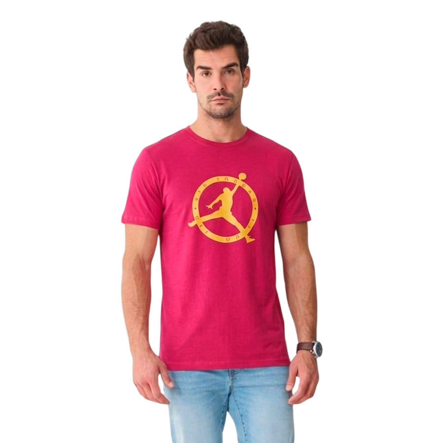 Camiseta Hombre, roja, mangas cortas, Michael Jordan