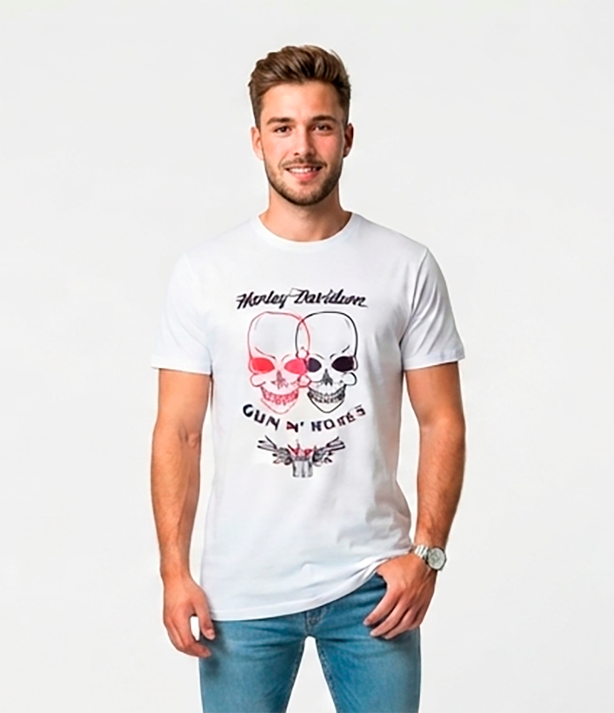 Camiseta hombre blanca Guns n’ Roses